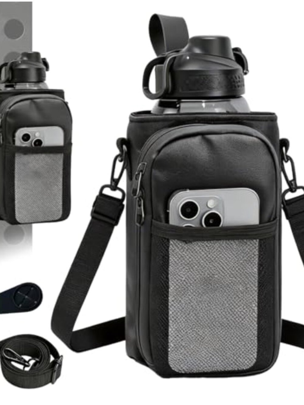 Waterproof Magnetic Gym Bag with Shoulder Strap & Phone Pocket